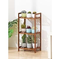 Amazon.co.jp: MJKQ9 オープンシェルフ 4段 天然竹製 オープンラック